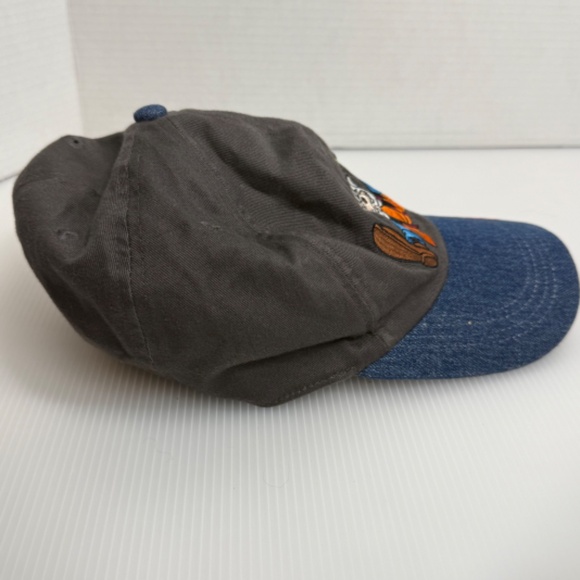 Vintage Walt Disney World Goofy Denim Brim Strapback Baseball Hat Embroidered - Picture 4 of 7